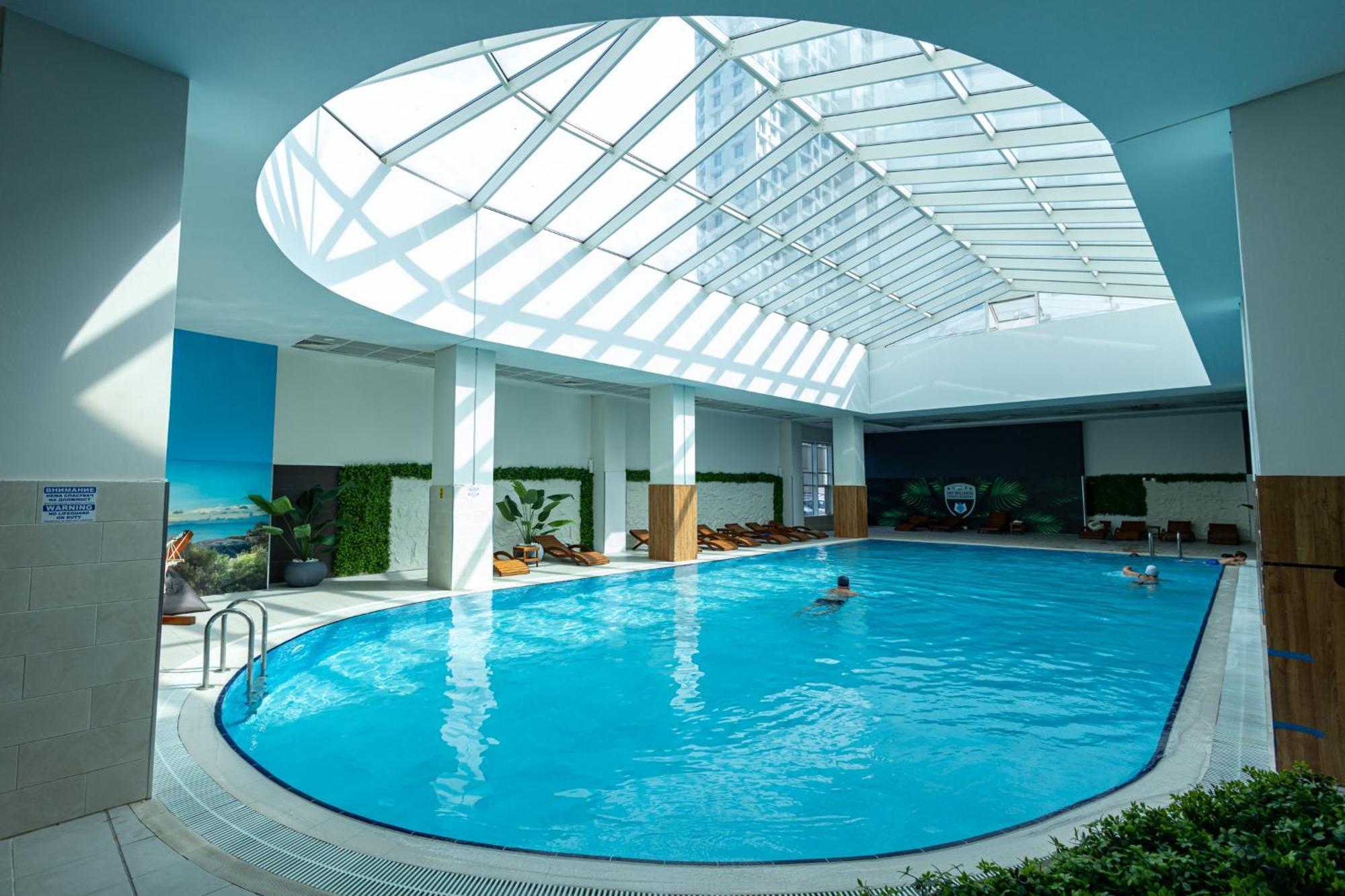 19Th & 18Th Floor Secure Apartments With Pool & Fitness & Parking Included In Price Skopje Luaran gambar